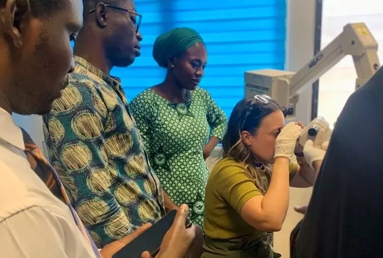 Colposcopes transported to Ghana by Quick, United Cargo and JDM Operations Management will allow doctors affiliated with Saving Mothers to perform thorough examinations and provide timely treatment to patients in need.