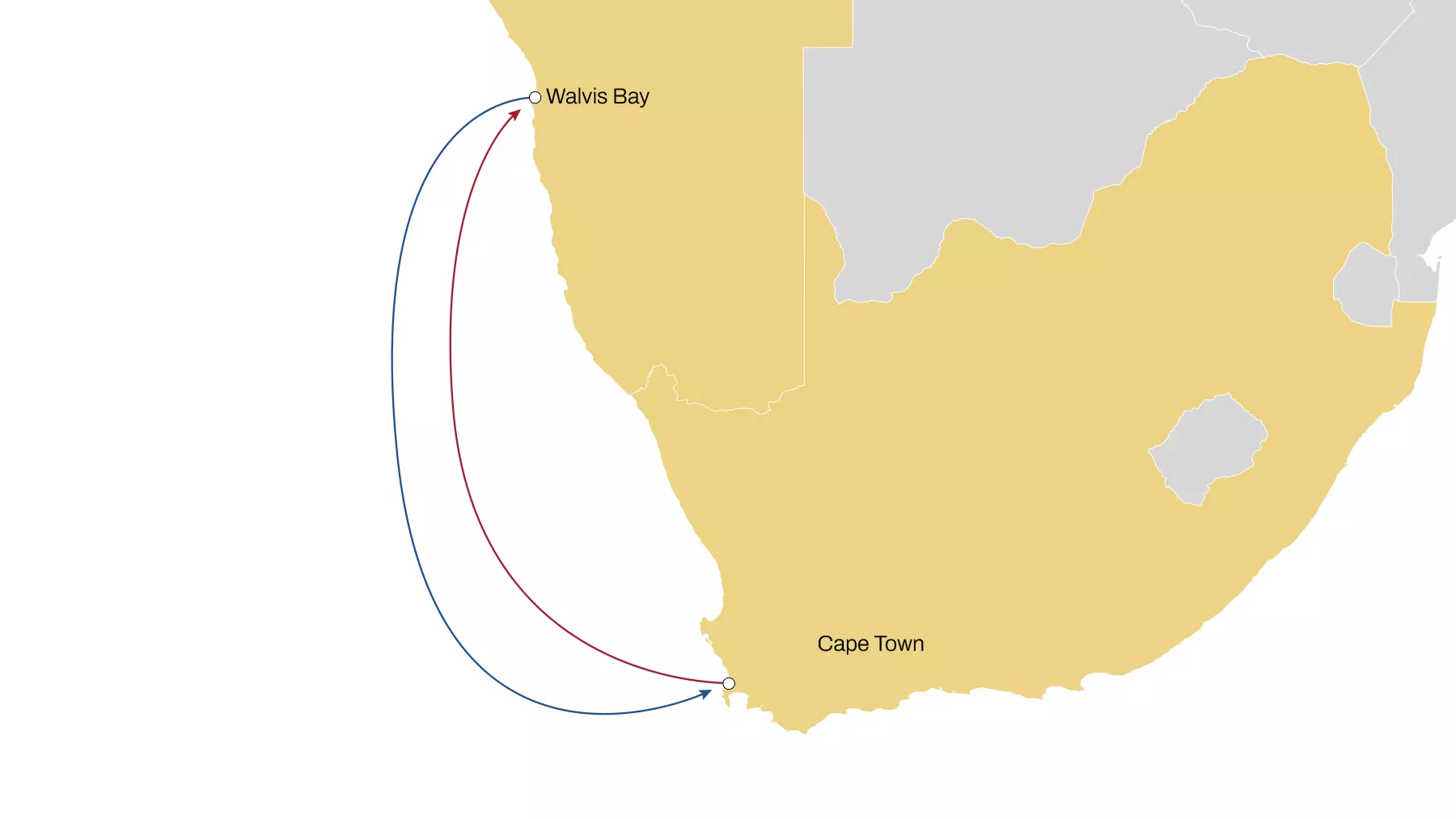 Beira – Walvis Bay – Durban – Maputo – Mombasa – Dar Es Salaam – Beira