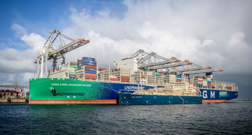 CMA CGM JACQUES SAADE to begin first LNG bunkering opera